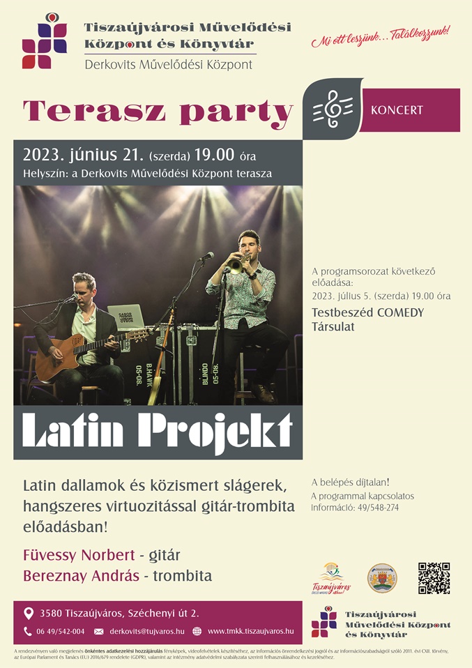 Juni Terasz party Latin Projekt végleges
